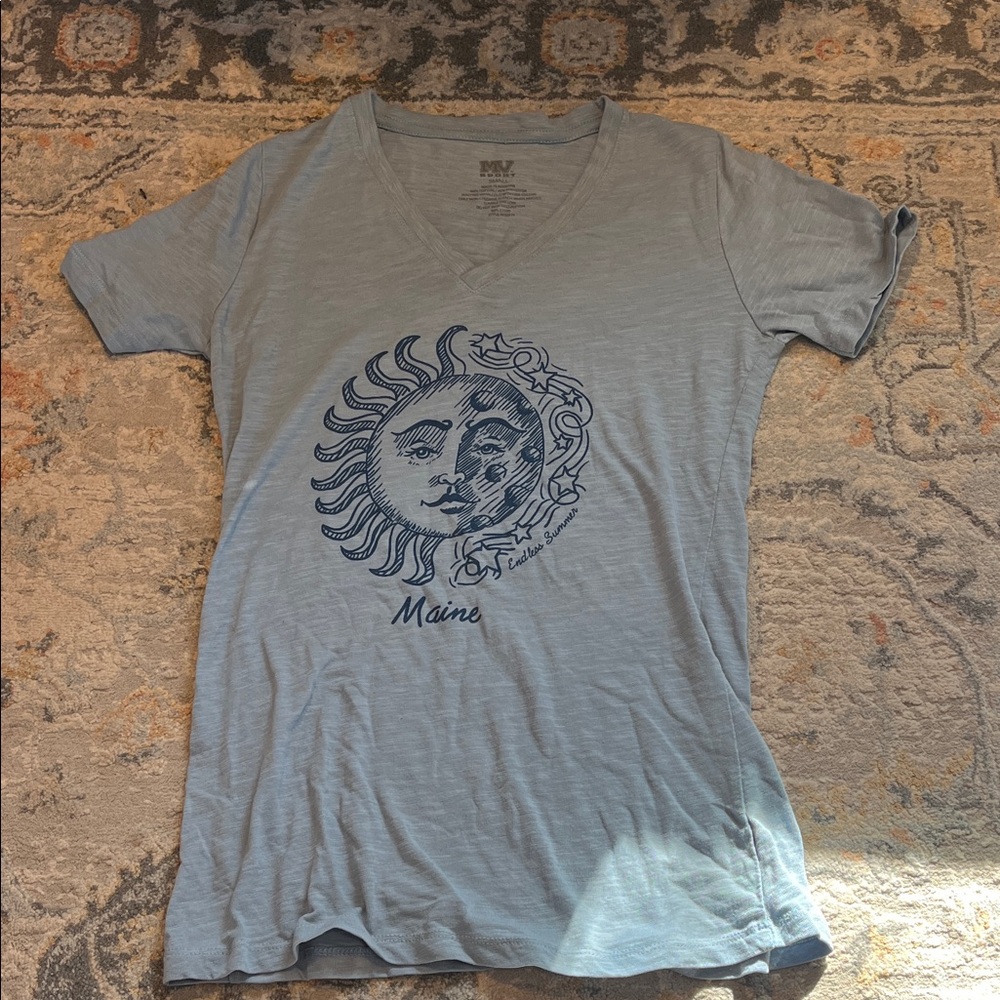 MV Sport Women's Blue Graphic Tee
